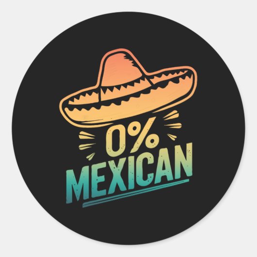メキシコおもしろいフィエスタチンコデマヨ ラウンドシール (正面)