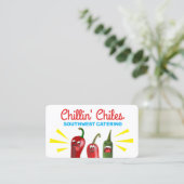 メキシコおもしろい南西部のチリペッパー 名刺 (スタンド正面)