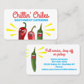 メキシコおもしろい南西部のチリペッパー 名刺 (正面/裏面)