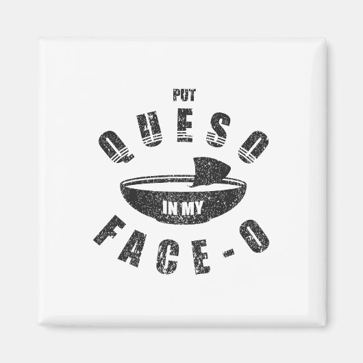 メキシコおもしろい料理Cinco De Mayo私のFにQueoを入れた マグネット (正面)