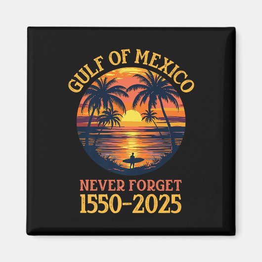 メキシコおもしろい湾は決して前に出せ忘れない マグネット (正面)
