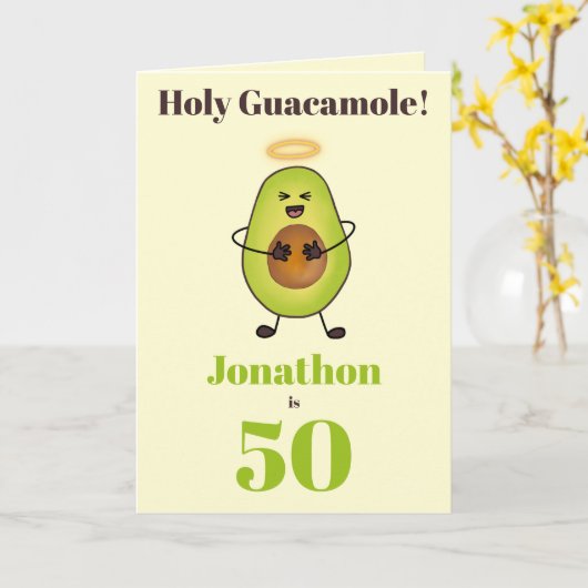 メキシコおもしろい食アボカドプン50位 カード (黄色い花)