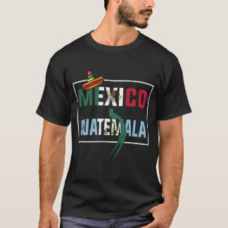 メキシコおよびグアテマラ国旗 Tシャツ