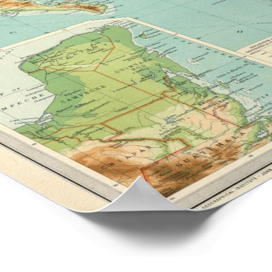 メキシコおよび中央アメリカ ポスター (角)