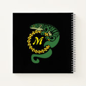 メキシコお洒落ンアリゲーターリザード登山トライバル ノートブック (裏面)