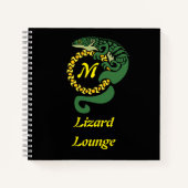 メキシコお洒落ンアリゲーターリザード登山トライバル ノートブック (正面)