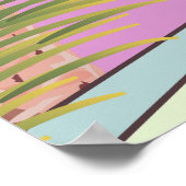 メキシコからの挨拶ビーチフロリダ ポスター (角)