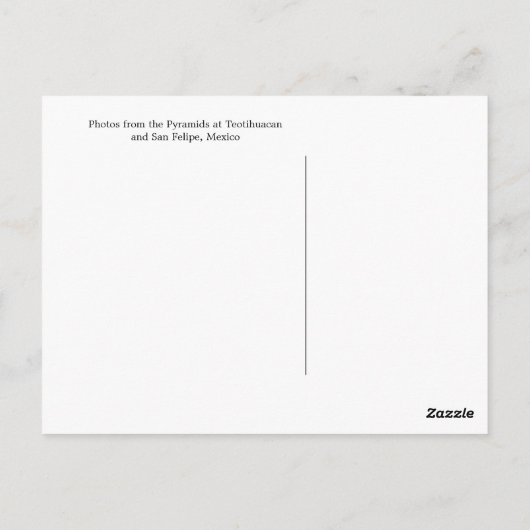 メキシコからの挨拶 ポストカード (裏面)