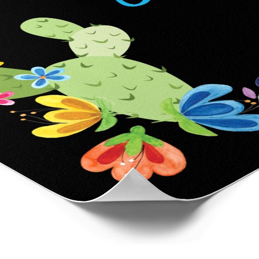 メキシコかわいい小さなムチャチト男の子の赤ちゃんシャワー ポスター (角)