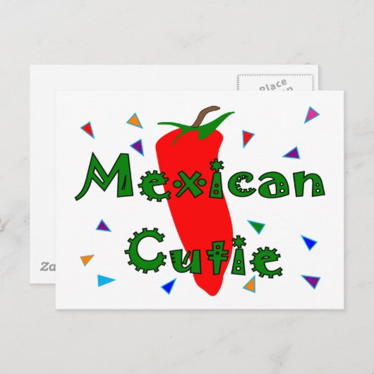 メキシコかわいこちゃん赤唐辛子Tシャツ&ギフト ポストカード (正面/裏面)