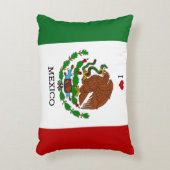 メキシコが大好き - メキシコの国旗 アクセントクッション (正面(垂直))