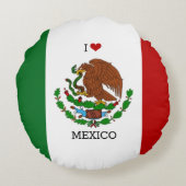 メキシコが大好き - メキシコの国旗 ラウンドクッション (裏面)