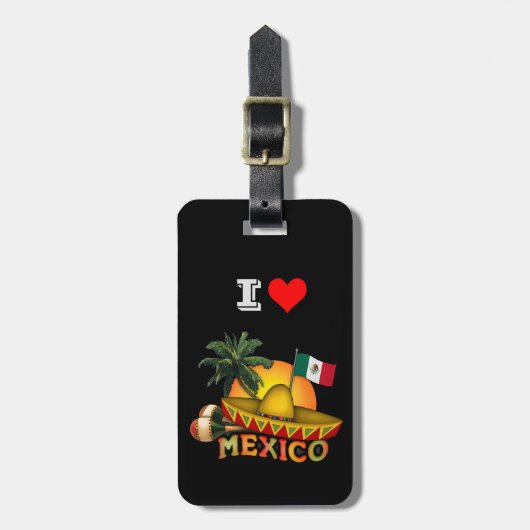 メキシコが大好き ラゲッジタグ (正面縦)