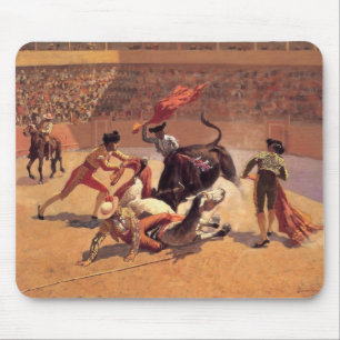 メキシコでのブルファイト(Frederic Remington) マウスパッド