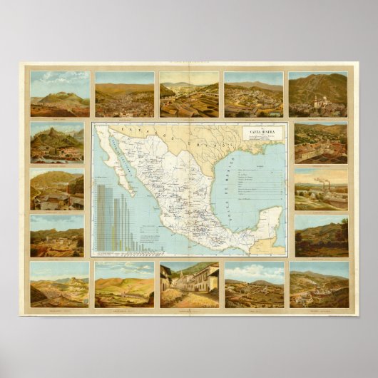 メキシコでの採掘 ポスター (正面)