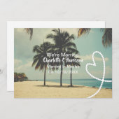 メキシコでの結婚式結婚した後のパーティー 招待状 (正面/裏面)