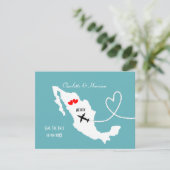 メキシコでの結婚式 ウェディング デスティネーション Save The Date セーブザデート (スタンド正面)