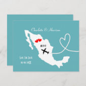 メキシコでの結婚式 デスティネーション メキシコ セーブ・ザ・デート (正面/裏面)