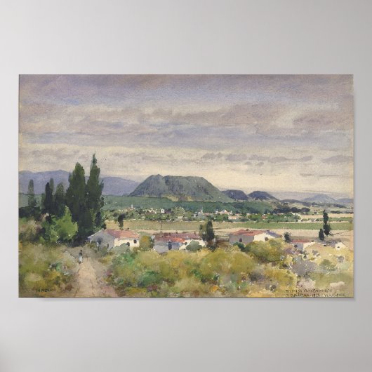 メキシコでウィリアム・ヘンリー・ホームズ水彩画ファインアート ポスター (正面)