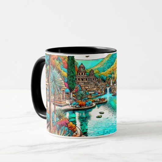 メキシコでフィエスタを見つける マグカップ (正面左)