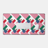 メキシコとアメリカの国旗 デスクマット (キーボード&マウス)