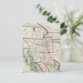 メキシコとカリフォルニアの地図 ポストカード (スタンド正面)