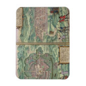 メキシコとクスコの地図， 'シビタテス・オルビス・ターから マグネット (縦)