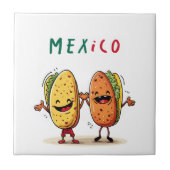 メキシコとタコス タイル (正面)