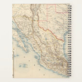 メキシコとテキサス州の地図 プランナー手帳 (裏面)