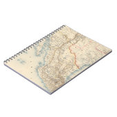 メキシコとテキサス州地図 ノートブック (左側)