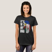 メキシコとフィリピンのDNAミックス国旗の伝統 Tシャツ (正面フル)