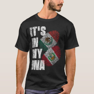 メキシコとペルーのDNAミックス伝統国旗 Tシャツ