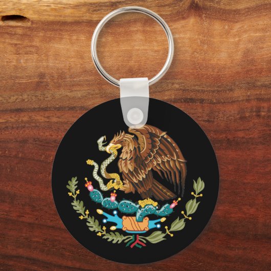 メキシコとメキシコのイーグルの紋章/国旗 キーホルダー (裏面)