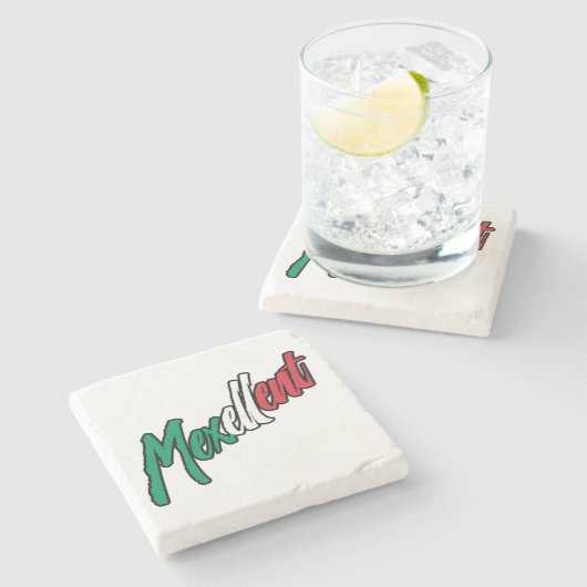 メキシコとメキシコのプライド ストーンコースター (横)