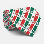 メキシコとメキシコの国旗があなたの名前と並べて ネクタイ (ロール)