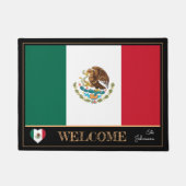 メキシコとメキシコの国旗の家のマット/sportsウェルカム ドアマット (正面)