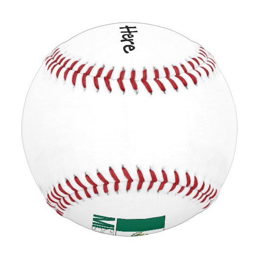 メキシコとメキシコ国旗の名前 野球ボール (裏面)