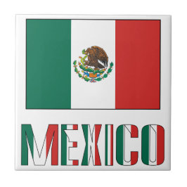メキシコとメキシコ国旗 タイル