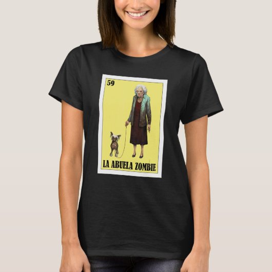 メキシコのおおばあちゃんのための La Abuela Tシャツ (正面)