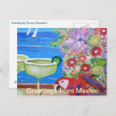 メキシコのはがきからの挨拶 ポストカード (正面/裏面)