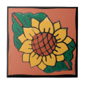 メキシコのひまわりタイル タイル (正面)