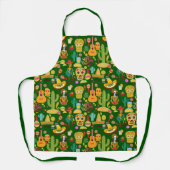 メキシコのアイコンのパターン エプロン (正面)