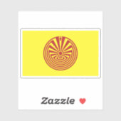 メキシコのアキメル・オダム（ピマ）州旗 シール (シート)