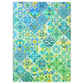 メキシコのアクアミントシチリア地中海のタイル クリップボード (裏面)