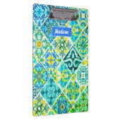 メキシコのアクアミントシチリア地中海のタイル クリップボード (右)