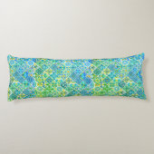 メキシコのアクアミントシチリア地中海のタイル ボディピロー (裏面)