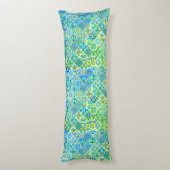 メキシコのアクアミントシチリア地中海のタイル ボディピロー (裏面 (縦))