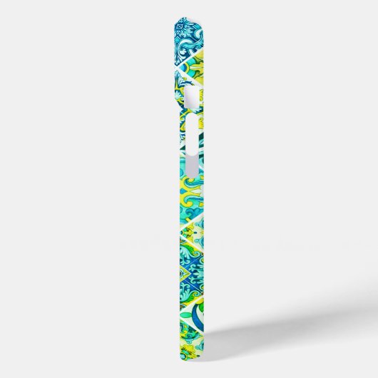 メキシコのアクアミントシチリア地中海のタイル Case-Mate iPhoneケース (裏面 / 左)