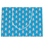 メキシコのアクソロトルの死んだパターン（の模様が）ある日 ラージペーパーバッグ (正面)