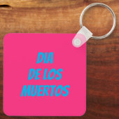 メキシコのアクソロトル死んだカスタム日 キーホルダー (裏面)